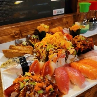 Sushi and Sashimi Combo.