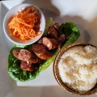 Homemade Lao Sausages -Sai Oua.