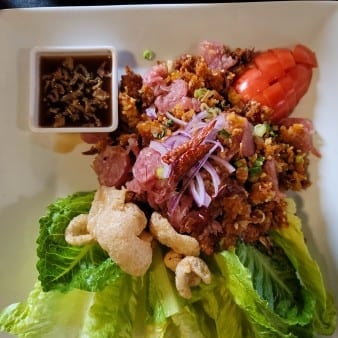 Lao Crispy Rice Wraps.