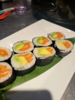 Salmon and Avocado Roll.