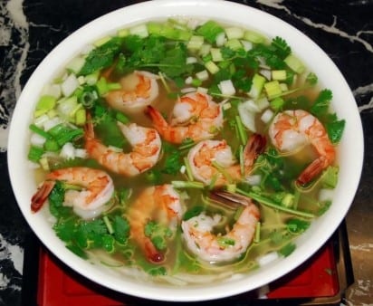 Pho Shrimp Soup.