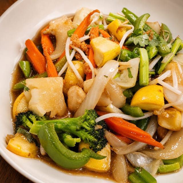 PAD LUAMIT (MIXED VEGETABLES) HALF PAN.