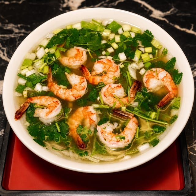 Pho Shrimp Soup.