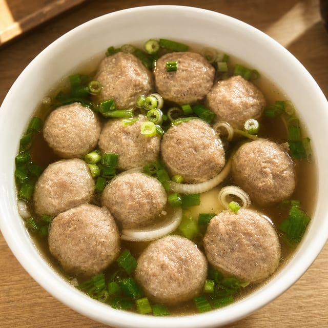 Pho Beef Ball Soup.