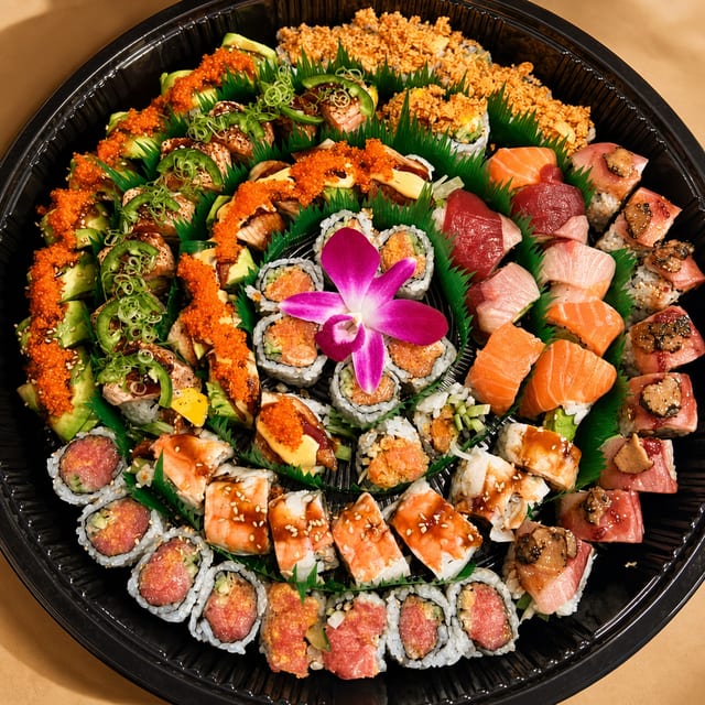 MIXED SUSHI TRAY.