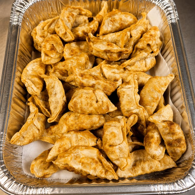 FRIED POTSTICKERS HALF PAN.